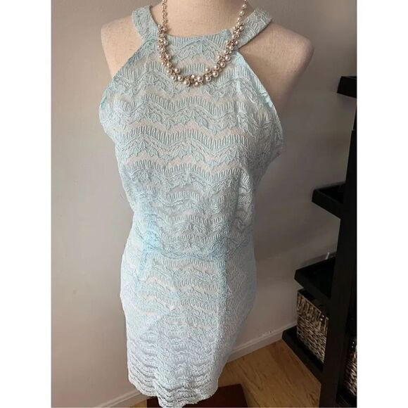 No Brand Dresses & Skirts - Blue lace dress steeples size medium